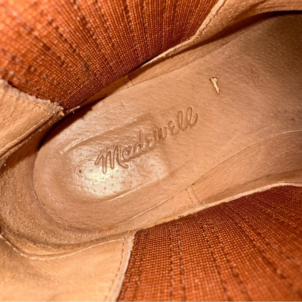 Madewell Tan Ainsley Chelsea Leather Ankle Boots size 6M - Picture 11 of 12